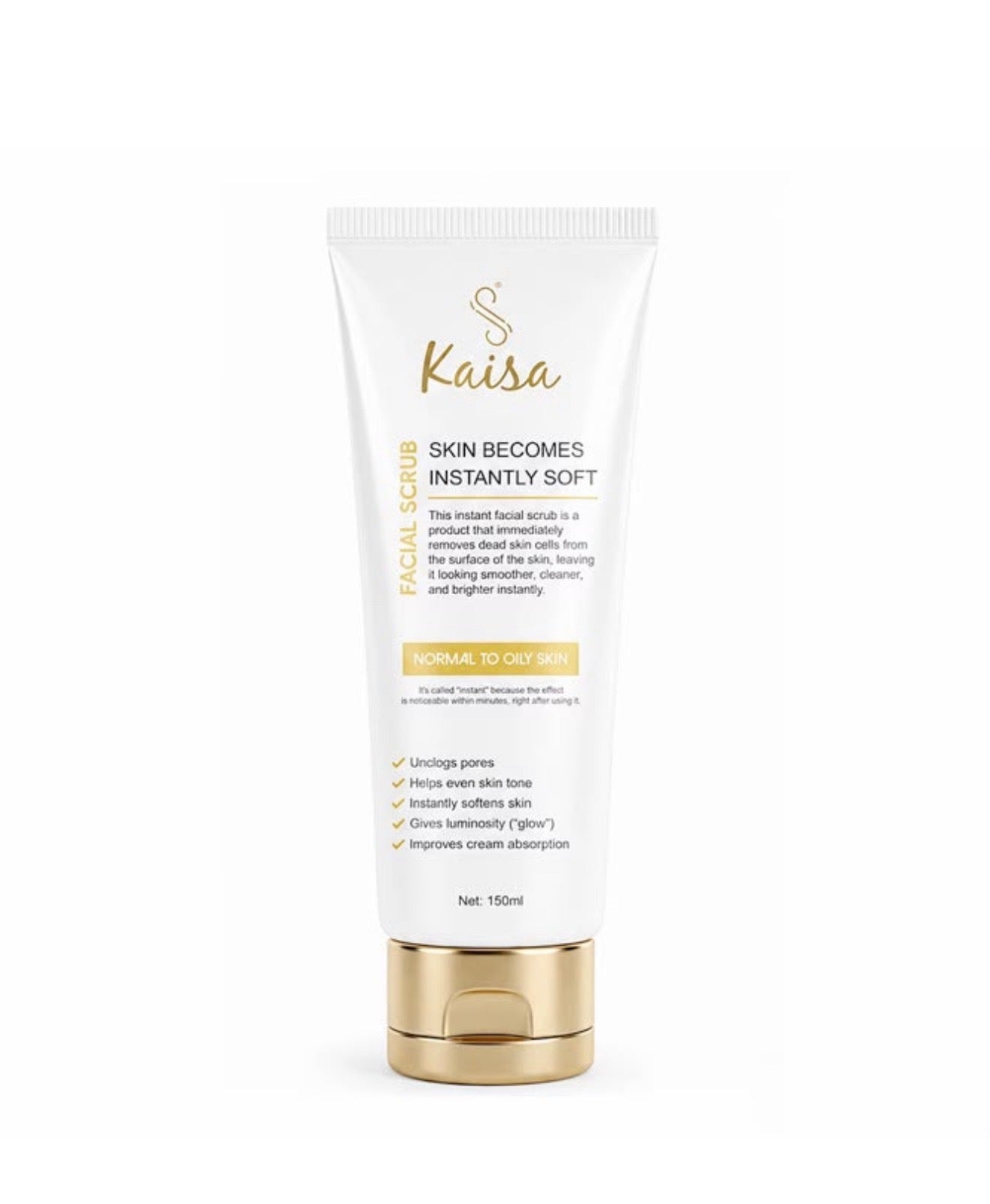 Kaisa Facial Scrub – Exfoliante Facial Instantáneo (150 ml