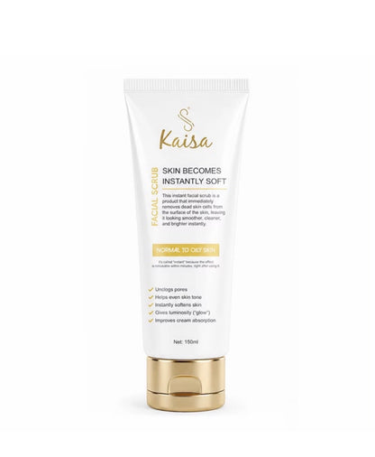 Kaisa Facial Scrub – Exfoliante Facial Instantáneo (150 ml